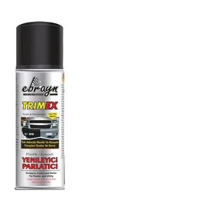 Ebrayn Car Care Products Aerossol Trimex Plastic and Trim Restorer 250Ml Fácil de Usar Interior Exterior Restaurados Cor seu carro