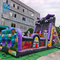 Château de rebond gonflable en PVC de haute qualité bon marché toboggan gonflable dragon parcours d'obstacles gonflable à vendre