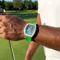 Reloj de pulsera con forma de barril de diamante de la marca ONOLA JN304, nuevo modelo, correa de caucho, esqueleto, automático, mecánico, para hombre.
