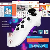 Inalámbrico para controlador Bluetooth VR con Selfie Hot Model Mobile Video Playback Remote & Game Wheel Función de dirección