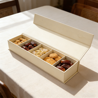 Caja de Cartón Reciclado Magnética con Logotipo en Relieve de Color Personalizado: Empaque de Papel Elegante para Regalos de Chocolate y Galletas de Ramadán