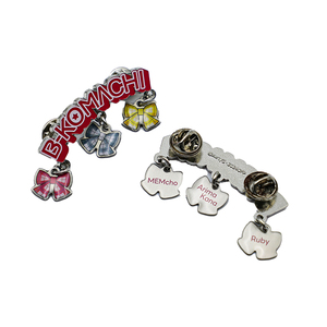 Letras Personalizadas de Aleación de Zinc, Pin Metálico, Dijes de Lazo Esmaltados, Accesorio de Joyería de Aleación de Zinc de Forma Irregular Coleccionable - Product Image 3