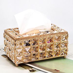 กล่องใส่กระดาษทิชชูทรงสี่เหลี่ยมคริสตัลตกแต่งใหม่สำหรับใช้ในบ้าน - Product Image 2