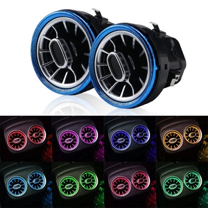 Luz LED RGB para Ventilación de <span class=keywords><strong>Aire</strong></span> de Coche YD, 86 mm, Cambio de Color, Control Remoto, 7 Colores, Interior, Ajuste Universal - Product Image 5