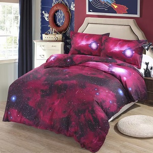 Cao Cấp 3D In Ấn Không Gian Sao <span class=keywords><strong>Galaxy</strong></span> Duvet Comforter Bìa Thiết Lập Vũ Trụ Bên Ngoài Không Gian Theo Chủ Đề Nhà Dệt ODM/OEM Bộ Đồ Giường Bộ - Product Image 3