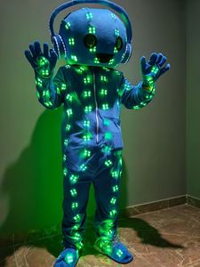 Traje de Robot con Luces LED para Fiesta de Carnaval en Club Nocturno, Blazer Negro, Tejido Sólido con <span class=keywords><strong>Lentejuelas</strong></span> - Product Image 6