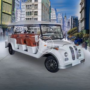 Autobús Turístico Eléctrico Clásico Vintage Azul Urbano, Homologado para Circular por la Calle, Recomendado para 2025 - Product Image 1