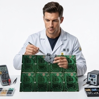 Feinuo PCB en cuivre personnalisé simple face 94HB 1,6 mm 25 µm finition de surface OSP pour prototypage, alarmes, jouets électroniques, télécommandes 0,2 mm