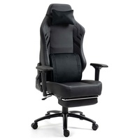 Chaise de jeu exécutive de haute qualité avec mousse à haute densité à durcissement à froid et appuie-tête souple pour soulager la fatigue du cou