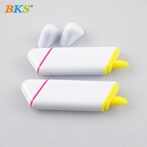 Bán Buôn Dễ Thương Đầy Màu Sắc Xiên Bàn Chải Tip <span class=keywords><strong>Highlighter</strong></span> Bút Biểu Tượng Tùy Chỉnh Cho Trẻ Em Làm Bằng Nhựa Văn Phòng Phẩm Trường Nguồn Cung Cấp - Product Image 6