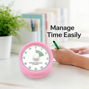 Temporizador Visual <span class=keywords><strong>Pomodoro</strong></span> de 60 Minutos, Digital y Analógico, Bonito y Pequeño, de Plástico ABS, para Cocina, Estudio, Niños, Productividad, Hogar - Product Image 4