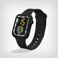 Montre numérique LED avec logo personnalisé, montre-bracelet pour enfants, montre de sport pour garçons et filles, bracelet électronique tendance