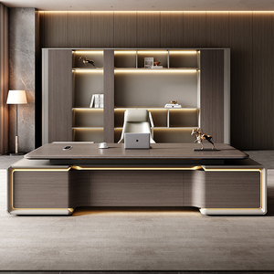 Custom Modern <strong>Large</strong> Office Furniture Luxury Boss <strong>Desk</strong> Office <strong>Desk</strong> and Chair Wooden Executive Office Table - Product Image 3