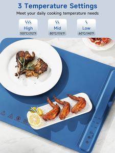 Tapis chauffant électrique rectangulaire portable et pliable <span class=keywords><strong>en</strong></span> silicone pour la cuisson, les fêtes, les voyages et la <span class=keywords><strong>cuisine</strong></span> - Product Image 2