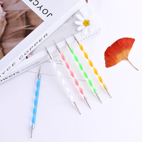 2022 Offre Spéciale 5 pc 2 voies Dotting Pen Tool Nail Art Dot Peinture Manucure kit