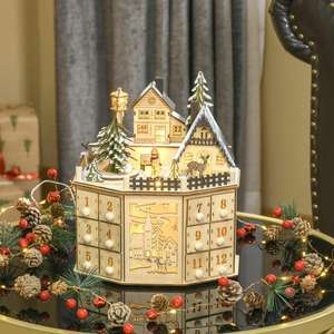 <span class=keywords><strong>Calendrier</strong></span> <span class=keywords><strong>de</strong></span> <span class=keywords><strong>l</strong></span>'<span class=keywords><strong>Avent</strong></span> <span class=keywords><strong>de</strong></span> Noë<span class=keywords><strong>l</strong></span> avec musique et lumières, scène <span class=keywords><strong>de</strong></span> <span class=keywords><strong>village</strong></span> en <span class=keywords><strong>bois</strong></span>, compte à rebours <span class=keywords><strong>de</strong></span> 24 jours, cadeau <span class=keywords><strong>de</strong></span> Noë<span class=keywords><strong>l</strong></span> - Product Image 5