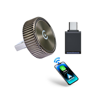 Adapter Wireless Carplay 2 in 1 Smart Car Dongle, dari Wired ke Wireless Carplay Android Auto dengan Kontrol Suara untuk Mobil