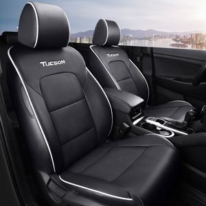 Funda de cojín de asiento de coche compatible con todas las estaciones de cuero transpirable especial para <span class=keywords><strong>Hyundai</strong></span> <span class=keywords><strong>Tucson</strong></span> - Product Image 6