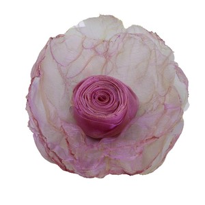 Organza Rose Flower Hair <b>Accessories</b> <b>Wedding</b> Bridal Headpiece Cloth Handmade Decor For Dress Shoes Bags - Product Image 5