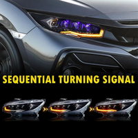 Pour Honda pour Civic 10th Gen 2016-2021 phare LED lampe 6000K 10000 Lumens feux diurnes Smart LED DRL 12V