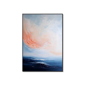 Dipinti a Olio Fatti a Mano all'Ingrosso, Opere d'Arte Moderne, Quadri Decorativi su <span class=keywords><strong>Tela</strong></span>, Dipinti di Oceano e <span class=keywords><strong>Mare</strong></span>, Arte Astratta da Parete - Product Image 5