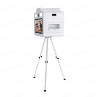 Offre Spéciale tout en un 21.5 ''écran tactile DSLR Photo Booth Shell Kit avec trépied Selfie Booth Machine fête Photobooth mariage