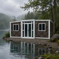 Maison conteneur pliable Jiezhu à double aile extensible, épaissie et respirante, avec chambre et salle de bain pour usage en dortoir