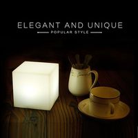 Magia personalizzata 4 "10CM cubo dimmerabile RGB LED luce notturna lampada da tavolo decorativa lampada da tavolo con telecomando per bambini adulti