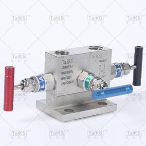 Collecteur à trois vannes en acier inoxydable avec double bride et double rail pour transmetteur de pression différentielle - Product Image 3