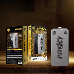 Protecteur d'Écran en Verre Trempé OG à Haute Teneur en Aluminium avec Filtre de Confidentialité <span class=keywords><strong>Anti</strong></span>-<span class=keywords><strong>Espion</strong></span> 28 Degrés pour <span class=keywords><strong>iPhone</strong></span> 16 15 14 Pro Max - Product Image 2