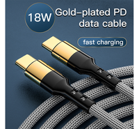 Câble de charge rapide USB-C vers Lightning de haute qualité, 1,2 m, en nylon robuste, plaqué or, 20 W, pour iPhone 11/12/13/14 Max et ordinateur
