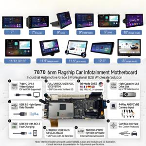 Autoradio Android LODARK UIS7870 13 pouces avec Carplay, Android 13, écran <span class=keywords><strong>QLED</strong></span>, refroidissement par ventilateur, processeur Octa Core, lecteur multimédia Android pour voiture - Product Image 4