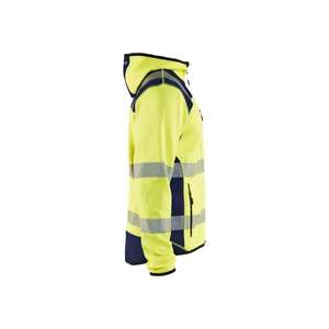 BLAKLADER - 492321203389XS Chaqueta de punto Hi-Vis Amarillo/Azul marino-EAN 7330509612484 ROPA DE TRABAJO DE LA HI-VIS - Product Image 4