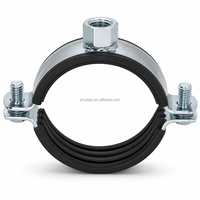 Galvanized Rubber Clamp Rust Proof Corrosion Resistant Fastener Imperial Inch General Industry