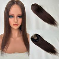 Envío Rápido, Topper de Cabello Humano Virgen de Alta Calidad, 6*7, Color Marrón, con Base Tejida, para Pérdida de Cabello, Popular en Salones de Belleza, Gran Venta