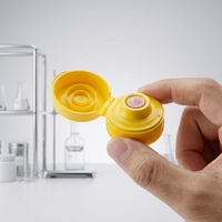Bouchon de bec verseur jetable en plastique écologique pour miel et eau - Scellé et anti-fuite