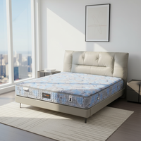 Matelas king pillow top hybride ressorts‑mousse haute performance, sans bruit, ignifugé, longue durée de vie