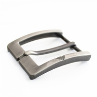 Boucle de ceinture en alliage de zinc de 40 mm avec logo client personnalisé, 1,5 pouce