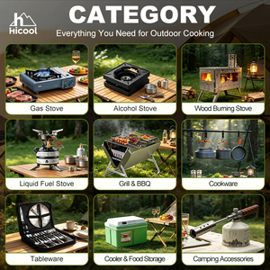 Estufa de <span class=keywords><strong>Butano</strong></span> Portátil de Doble Quemador Multiusos para Acampar al Aire Libre, Cocina de Supervivencia para Asar Carne al Estilo Coreano - Product Image 6
