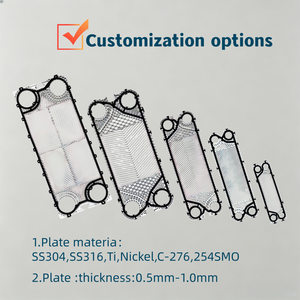 Plaques PHE en acier inoxydable 316L avec joints NBR EPDM pour la maintenance industrielle de refroidissement liquide-liquide - Product Image 2