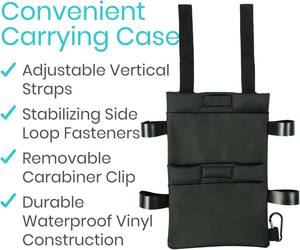 Échantillon gratuit Sac de transport pour béquille léger, accessoires pour béquille personnalisables, sac de rangement pour béquille médicale pour jambe cassée avec poches - Product Image 6