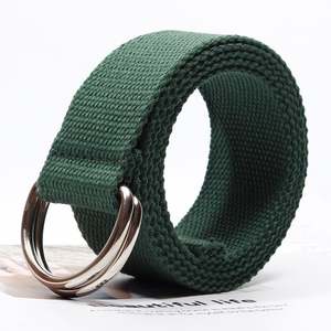 เข็มขัดผู้หญิงแบบลำลอง สายไนลอนแบบสองห่วง สีพื้น สำหรับตกแต่ง ผลิตตามสั่ง ขายส่ง - Product Image 6