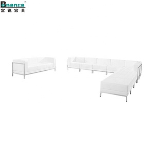 <span class=keywords><strong>Bonanza</strong></span>-Conjunto de sofás de cuero blanco, moderno y cómodo, hecho en China - Product Image 6