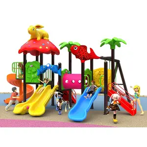 Chất Lượng Cao Trẻ Em Đa Chức Năng Khu Vui Chơi Ngoài Trời Sân Chơi Bán Buôn Daycare Kids Nhựa Trượt Swing Set