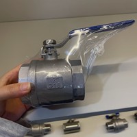 Válvulas de Bola Hembra de Acero Inoxidable de 2 Piezas Carp Journey DN25 Modelo OEM Q11F-64P para Tuberías Industriales de Agua, Aceite y Gas