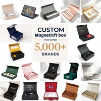 Boîte de luxe avec logo personnalisé, fermeture magnétique, couvercle en carton rigide, boîte en carton noir avec aimant, emballage pour chaussures, vêtements, emballage cadeau en carton