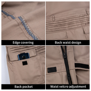 Baju kerja pria, baju kerja asuransi kerja kualitas tinggi musim semi musim gugur Anti statis bernapas anti-asam anti-alkali kerja reflektif - Product Image 4
