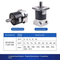 Réducteur planétaire de haute précision, boîte de vitesses à engrenages droits, moteur pas à pas et servo, rapport 80:1, sortie 225 tr/min, couple 40 Nm, vertical