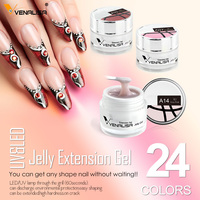 VENALISA 50ML OEM/ODM Étiquette Privée Manucure LED UV Séchage Rapide Gel Épais de Construction Camouflage pour Extension d'Ongles