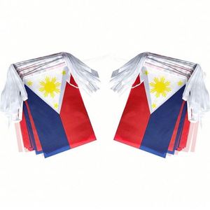 ธงประดับโพลีเอสเตอร์ลายธงชาติฟิลิปปินส์ สำหรับตกแต่งภายนอกและภายในอาคาร - Product Image 6